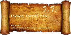 Terhes Tarzícia névjegykártya